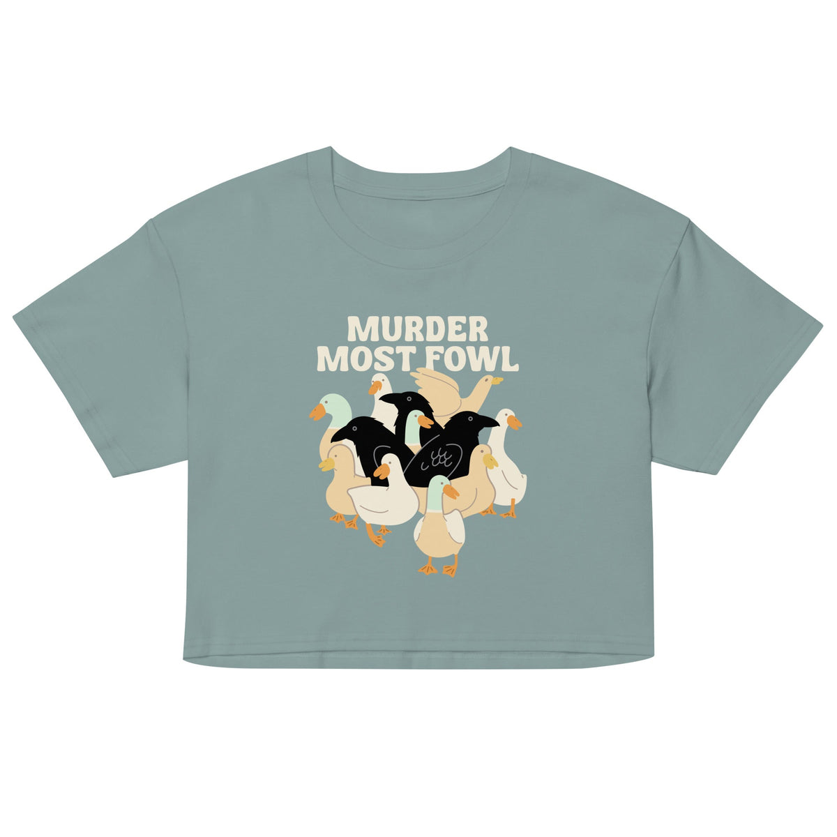 Murder Most Fowl Women's Crop Tee