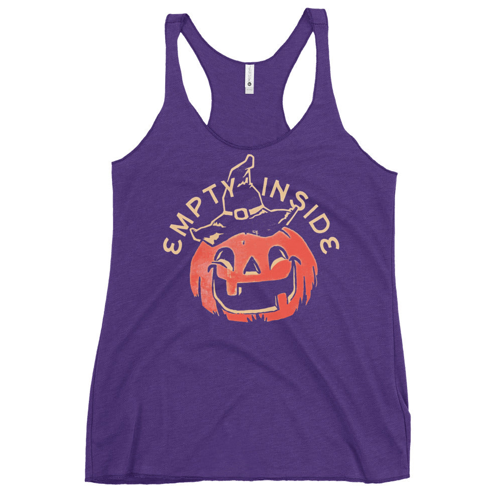 Empty Inside Pumpkin Women's Racerback Tank
