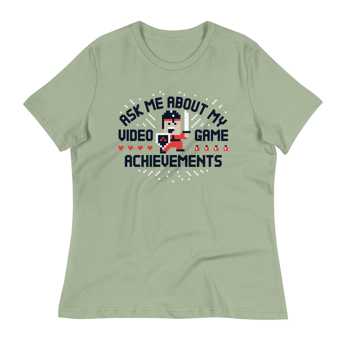 Ask Me About My Video Game Achievements Women's Signature Tee