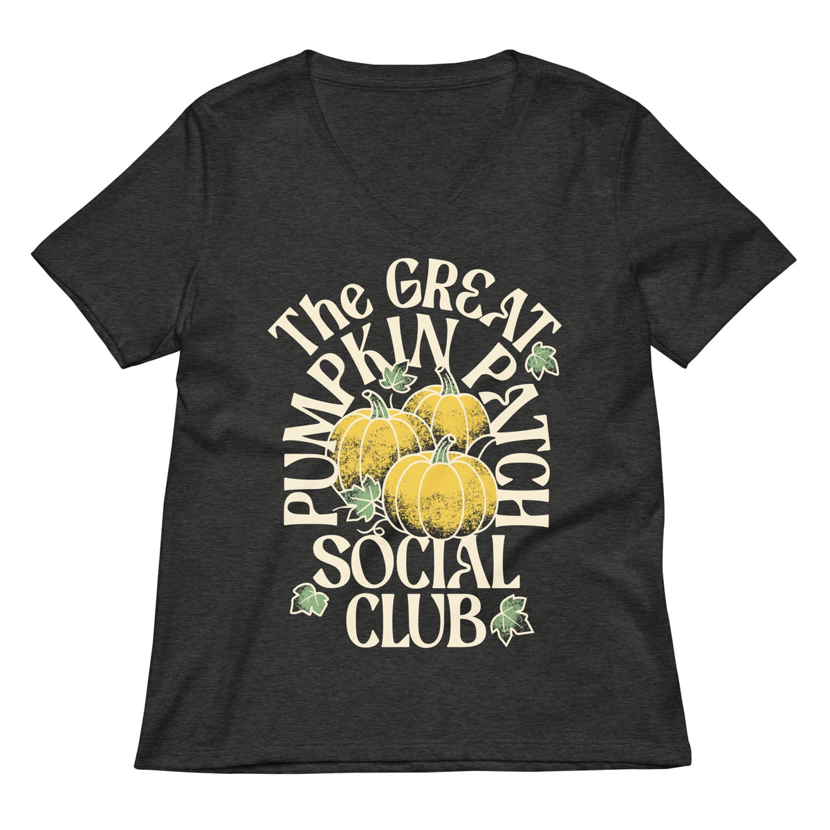 The Great Pumpkin Patch Social Club Women's V-Neck Tee