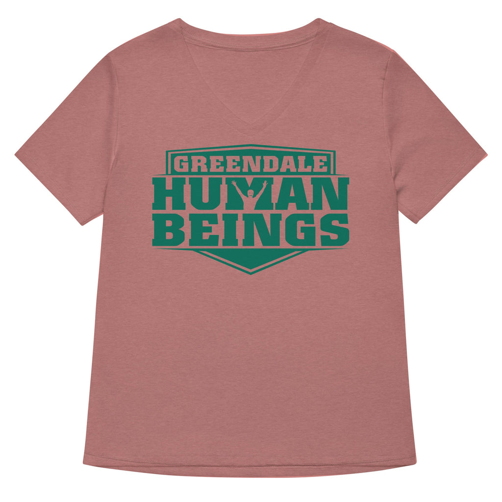 Greendale Human Beings Women's V-Neck Tee