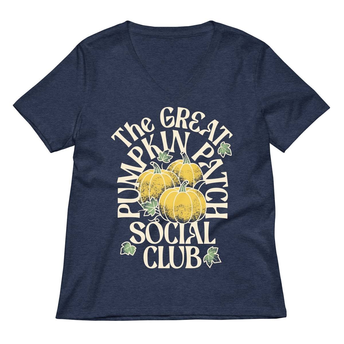 The Great Pumpkin Patch Social Club Women's V-Neck Tee