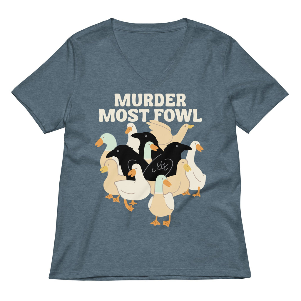 Murder Most Fowl Women's V-Neck Tee