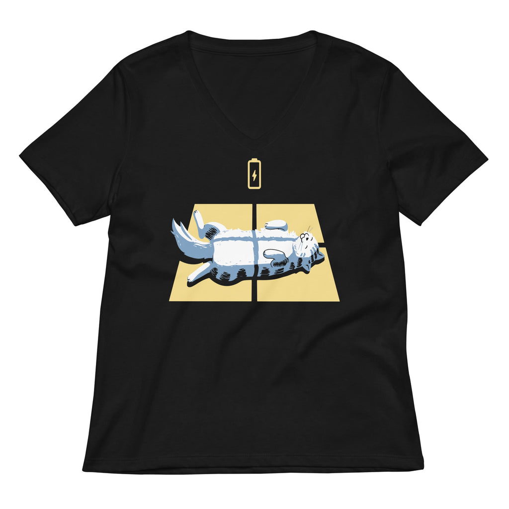 Solar Charging Women's V-Neck Tee Unisex