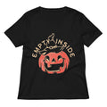 Empty Inside Pumpkin Women's V-Neck Tee