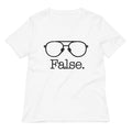 False Glasses Women's V-Neck Tee