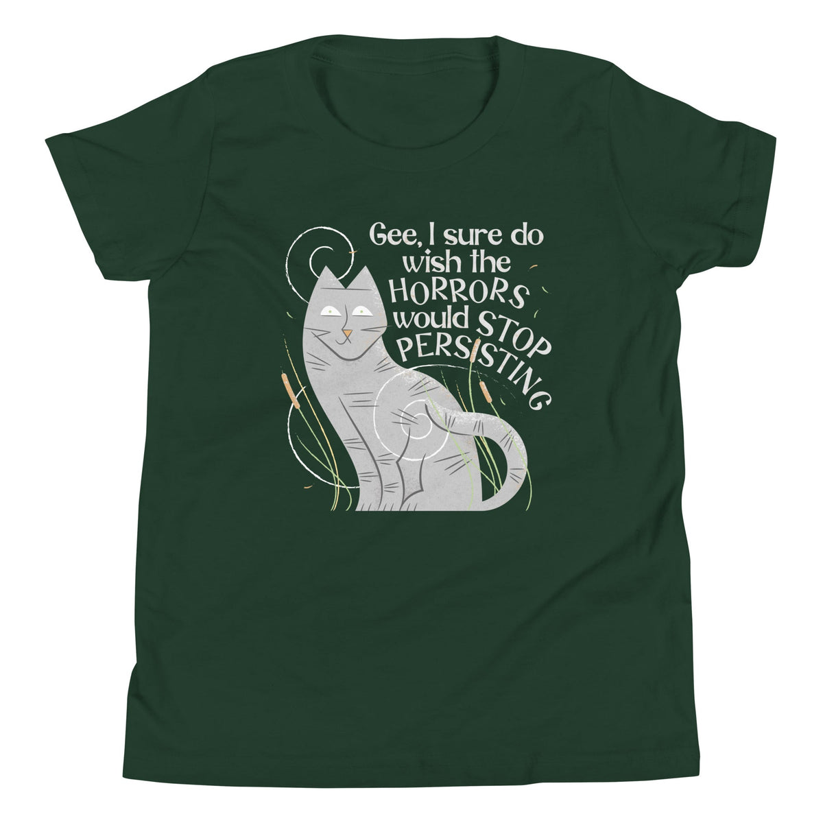 I Sure Do Wish The Horrors Would Stop Persisting Kid's Youth Tee